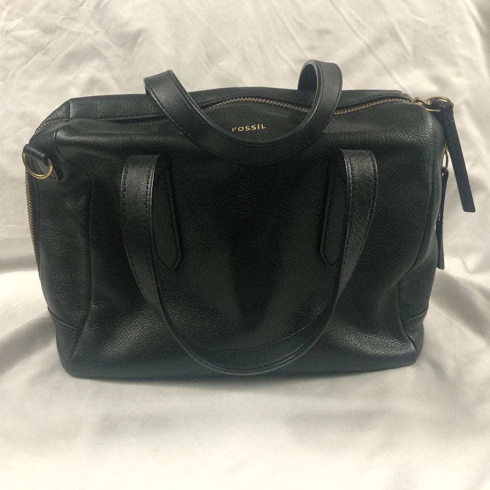 Fossil black Sydney satchel purse
